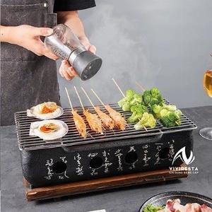 Bếp nướng thịt BBQ bằng than truyền thống kiểu, bếp nướng than cho nhà hàng kiểu Nhật giá tốt nhất Bình Dương