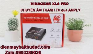 Bộ chuyển VinaGear XL6 Pro xuất Âm thanh TV qua amply hỗ trợ volume