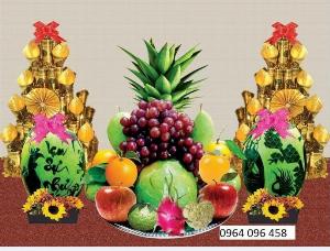Tranh gạch 3d măm ngủ quả phòng thờ - 4333XC