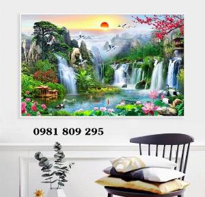 Gạch tranh - thanh phong cảnh HP654