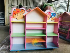 Kệ gỗ mầm non dành cho trẻ em giá rẻ, uy tín, chất lượng cao