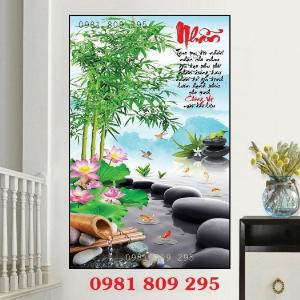 Tranh gạch men thác thác đứng GP876