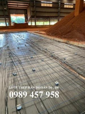 Lưới thép hàn tấm đổ sàn, Lưới đổ bê tông D6 100*100, A6 150*150, D6 200*200