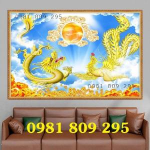 Tranh gạch phong cảnh đồng quê trang trí tường hp948