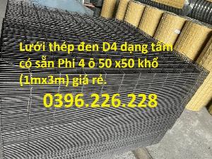 Chuyên sản xuất lưới thép hàn chập cường lực cao, lưới thép mạ kẽm, lưới đổ sàn D3, D4 a 150 x 150mm, a 200 x200mm..