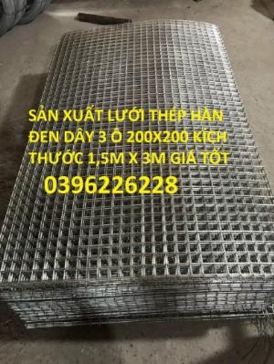 Chuyên sản xuất lưới thép hàn chập cường lực cao, lưới thép mạ kẽm, lưới đổ sàn D3, D4 a 150 x 150mm, a 200 x200mm..