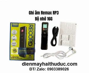 Máy ghi âm Remax RP3 bộ nhớ trong 16Gb hỗ trợ nghe nhạc MP3