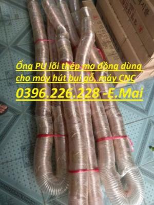 Địa chỉ kho bán ống hút bụi pu lõi thép mạ đồng phi 170, phi200, phi250, phi 300 co giãn , chịu nhiệt giá tốt.