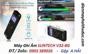 Máy ghi âm Suntech V32-8G chất lượng ghi âm phát to, nghe rõ