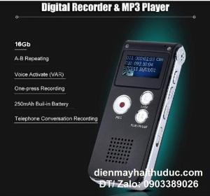 Máy ghi âm DVR-V11 bộ nhớ 16Gb loa to ghi phát rõ tiếng