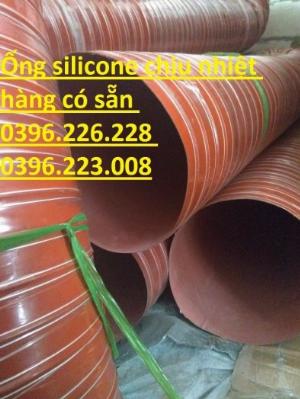 Cung cấp ống chịu nhiệt , ống silicone có lõi thép màu cam  chịu nhiệt dài 4m phi 200 giá tốt, giao hàng toàn quốc.