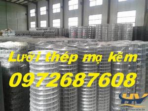 Lưới kẽm ô vuông, lưới sắt ô vuông, lưới hàn ô vuông mạ kẽm