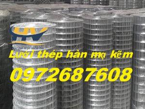 Lưới thép hàn mạ kẽm ô 50x50, lưới kẽm ô vuông