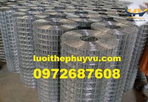 Lưới thép hàn mạ kẽm ô 50x50, lưới kẽm ô vuông