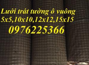 Lưới thép trát tường ô vuông 5x5mm,10x10mm,lưới chống nứt ô vuông