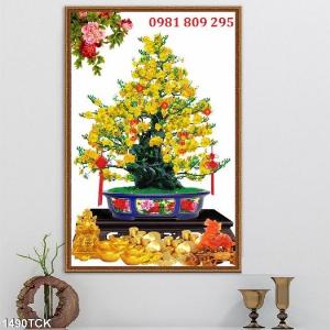 Gạch 3d cây mai vàng cao cấp JP7564