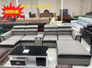 Sofa da công nghiệp cho phòng khách, chung cư tại Biên Hòa, Đồng Nai