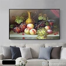 Tranh gạch men ốp tường nhà bếp 3d