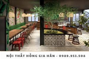 Nội thất cafe giá rẻ tại kho Tp.HCM Hồng Gia Hân G411