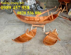 Thuyền trang trí hoa, Thuyền gỗ trang trí tết, Thuyền gỗ chèo tay, Thuyền gỗ 3m