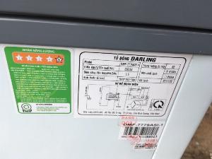 Tủ đông 1 ngăn 2 cánh Darling Smart Inverter 770 lít DMF-7779ASI-1, 93% còn bảo hành hãng.