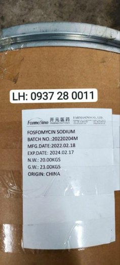 FOSFOMYCIN SODIUM - Kháng sinh trị gan gia cầm