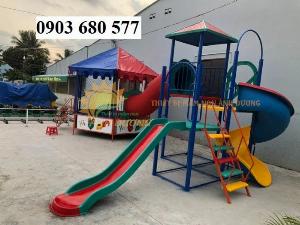 Nhà banh sắt ngoài trời trẻ em cho trường, quán, khu vui chơi