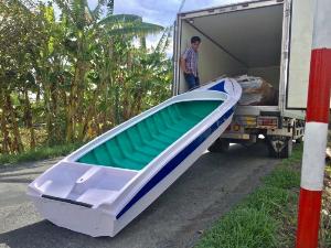 Thuyền, cano composite du lịch hồ 3 chỗ, Thuyền chụp hình mới 100%