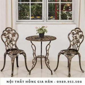 Bàn ghế nhôm đúc giá rẻ Tp.HCM Hồng Gia Hân N402