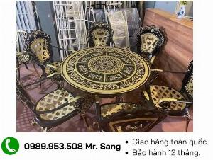 Bàn ghế nhôm đúc sân vườn phong cách sang trọng hiện đại Tp.HCM Hồng Gia Hân N417
