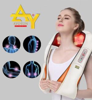 Đai massage giảm đau vai cổ gáy Hàn Quốc thế hệ mới với 16 bi hồng ngoại
