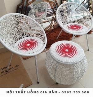 Ghế mây nhựa, cafe, đọc sách Tp.HCM Hồng Gia Hân G42