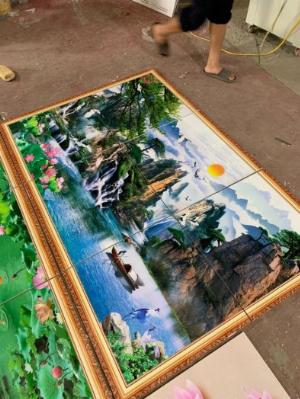 Tranh ốp tường gạch men sản xuất theo yêu cầu