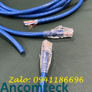 Phân phối Dây nhảy patch cord Hãng Ancomteck 1.5m CAT6 - màu xanh
