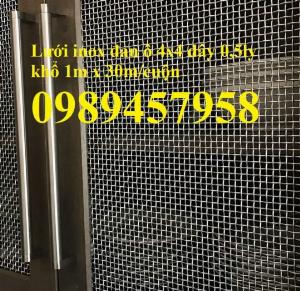 LƯỚI INOX SUS316, INOX SUS304, Lưới Inox304 dày 1mm 2mm 2,5mm 15*15, 20*20, 40*40