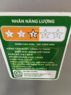Tủ lạnh Aqua 130 lít AQR-145AN, 88% nguyên zin bảo hành 3 tháng.