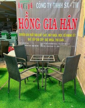 Bộ bàn ghế mây nhựa Tp.HCM Hồng Gia Hân M51