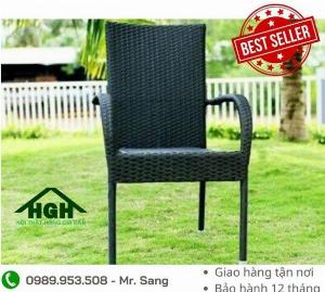 Bộ bàn ghế mây nhựa ngoài trời giá rẻ Tp.HCM Hồng Gia Hân M56