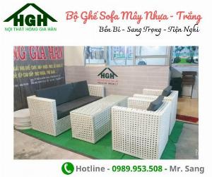 Bộ Sofa mây nhựa phòng khách Tp.HCM Hồng Gia Hân M513