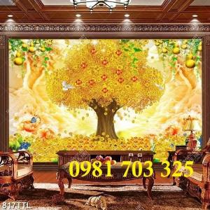 2023-05-27 16:06:36  5  Tranh gạch 3D cây kim tiền phong thủy ốp tường 1,000,000