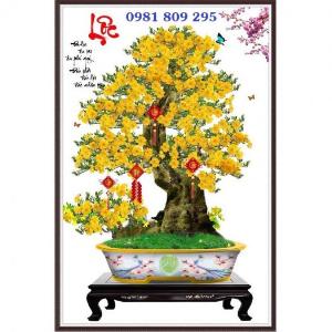 Tranh gạch men cao cấp hoa mai HP8547