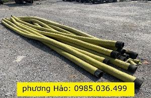 Ống cao su lõi thép bơm bê tông lắp cho xe bồn phi 114 dài 7 mét, 8 mét