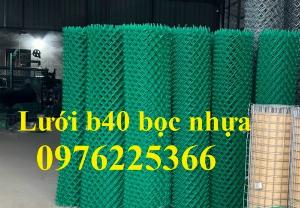 Lưới B40 bọc nhựa xanh khổ 2m