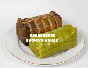 Đặt bánh tét Trà Cuôn ngon tại TPHCM - bánh tét đậu xanh Suong's House