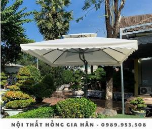 Dù che lệch tâm Sân vườn, Hồ Bơi, Resort Hồng Gia Hân D611