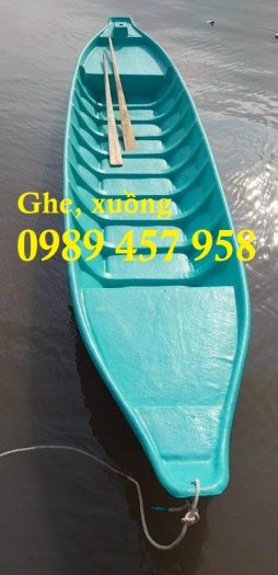 Bán ghe tam bản chở 4người, Ghe bơi composite, Ghe tam bản
