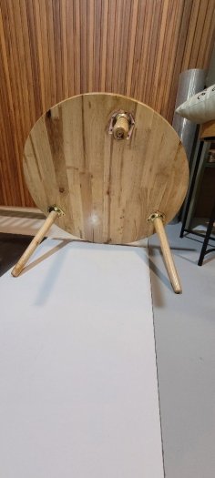 Bàn trà ngồi bệt tròn gỗ