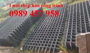 Gia công lưới hàn chập phi 6 200*200, Tấm thép đổ sàn A6 200x200
