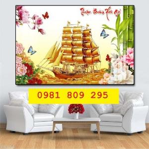 Gạch tranh 3d thuận buồm xuôi gió