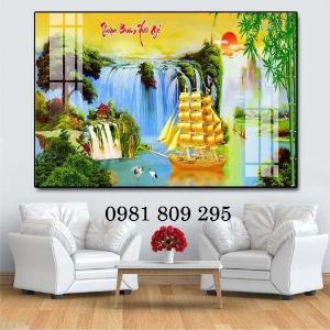 Gạch tranh 3d thuận buồm xuôi gió